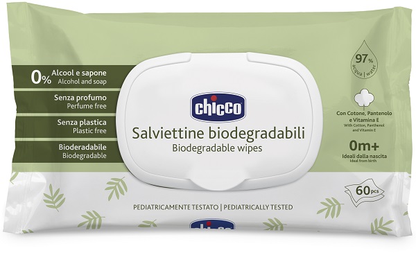 CHICCO SALVIETTE BIO 60 PEZZI PLAQUE - Farmapre