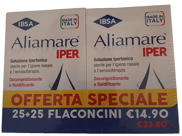 ALIAMARE IPER 25 + 25 FLACONCINI 5 ML BIPACCO - Farmapre