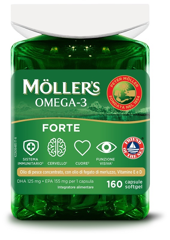 MOLLER&#x27;S OMEGA 3 FORTE 160 CAPSULE - Farmapre