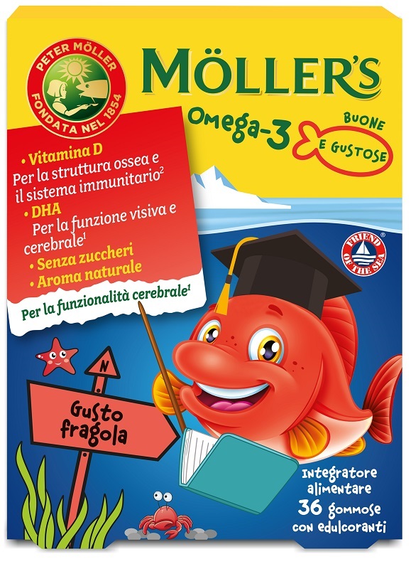MOLLER&#x27;S OMEGA 3 JELLY FISH 36 GOMMOSE - Farmapre