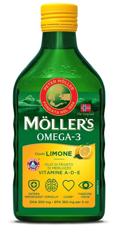 MOLLER&#x27;S OMEGA 3 OLIO LIMONE 250 ML - Farmapre