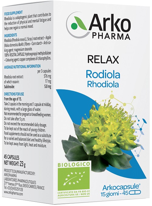 ARKOCAPSULE RODIOLA BIO 45 CAPSULE - Farmapre