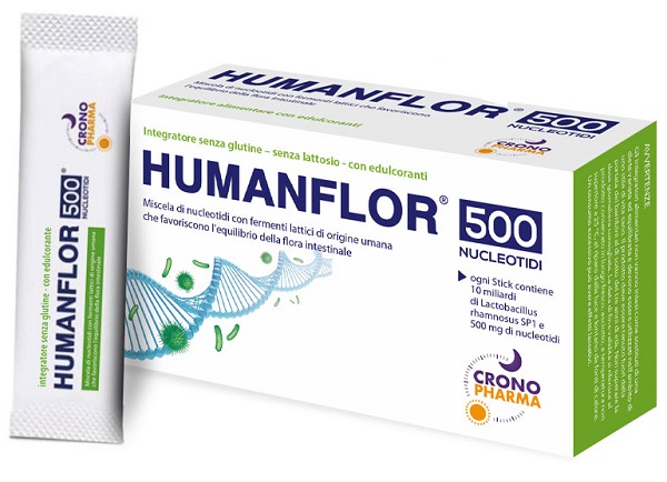 HUMANFLOR 500 NUCLEOTIDI 8 STICK PACK - Farmapre