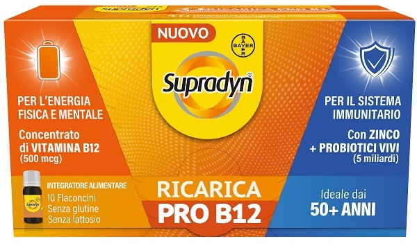 SUPRADYN RICARICA PRO B12 10 FLACONCINI - Farmapre