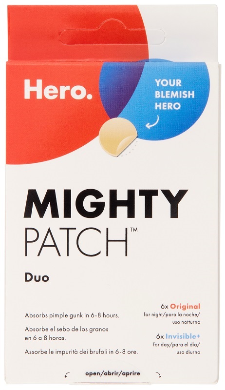 CEROTTO IDROCOLLOIDALE ANTIACNE HERO MIGHTY PATCH DUO ORIGINAL 6 PEZZI + INVISIBLE 6 PEZZI - Farmapre