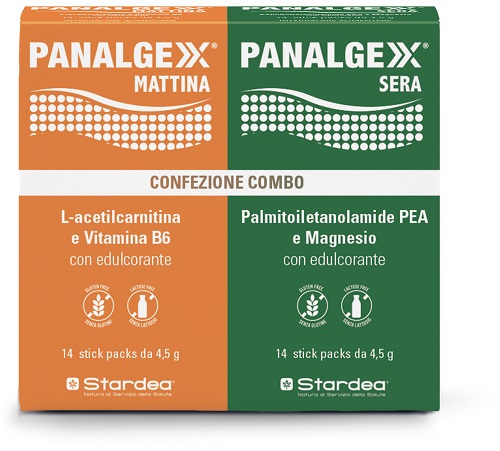 PANALGEXX MATTINA 14 STICKPACK + PANALGEXX SERA 14 STICKPACK CONFEZIONE COMBO - Farmapre