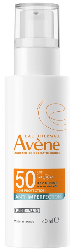 EAU THERMALE AVENE SOLARE FLUIDO ANTI-IMPERFEZIONI SPF50 40 ML - Farmapre