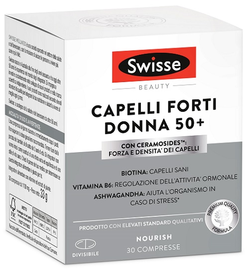SWISSE CAPELLI FORTI DONNA 50+ 30 COMPRESSE - Farmapre