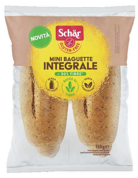 SCHAR MINI BAGUETTE INTEGRALE 4 PEZZI X 37,5 G - Farmapre