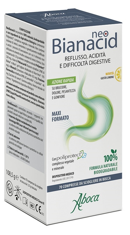 NEOBIANACID 70 COMPRESSE LIMONE - Farmapre