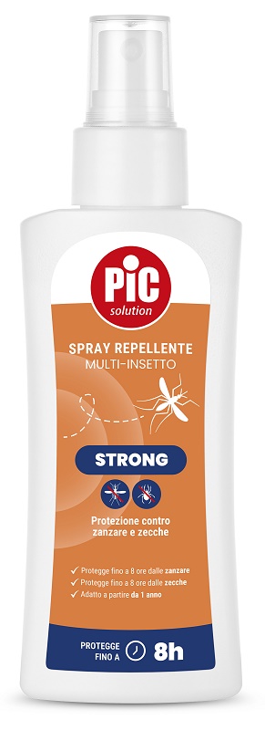 PIC SOLUTION SPRAY REPELLENTE MULTI-INSETTO STRONG 100 ML - Farmapre