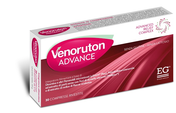 VENORUTON ADVANCE 30 COMPRESSE RIVESTITE DA 1,1 G SENZA GLUTINE SENZA LATTOSIO - Farmapre
