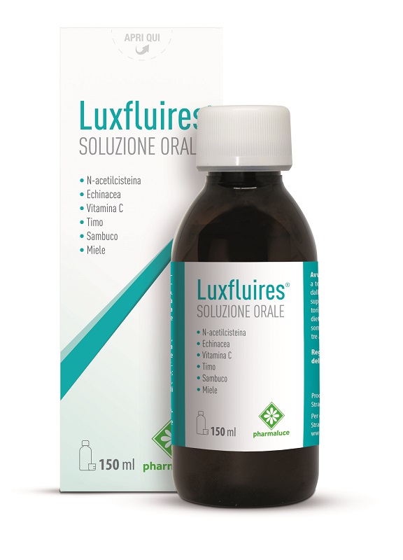 LUXFLUIRES SOLUZIONE ORALE 150 ML SENZA GLUTINE NATURALMENTE PRIVO DI LATTOSIO - Farmapre