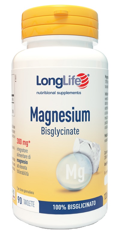 LONGLIFE MAGNESIUM BISGLYCINATE 90 TAVOLETTE SENZA GLUTINE - Farmapre