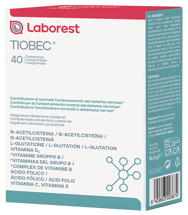 TIOBEC 40 COMPRESSE NUOVA FORMULAZIONE SENZA GLUTINE SENZA LATTOSIO - Farmapre