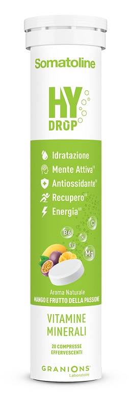 SOMATOLINE HYDROP MANGO & FRUTTO DELLA PASSIONE 20 COMPRESSE EFFERVESCENTI - Farmapre
