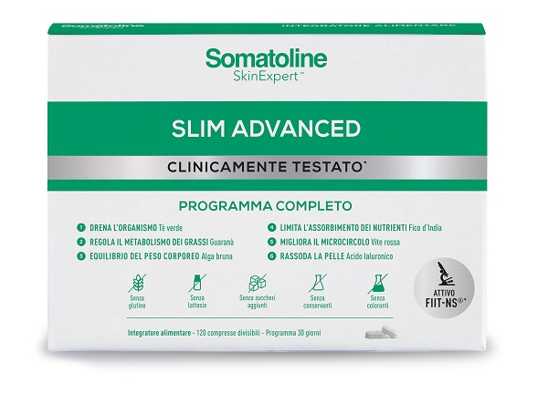 SOMATOLINE SLIM ADVANCED 120 COMPRESSE SENZA GLUTINE SENZA LATTOSIO - Farmapre