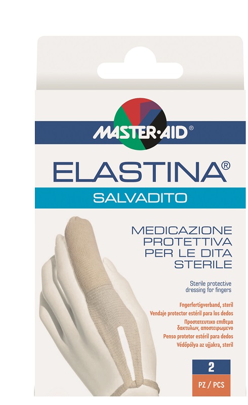 MASTER-AID ELASTINA SALVADITO MEDICAZIONE PROTETTIVA DITA STERILE 2 PEZZI - Farmapre
