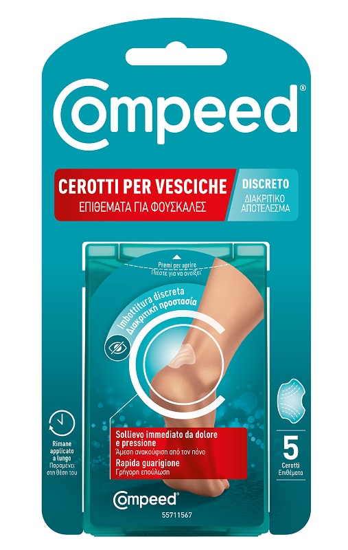 CEROTTO COMPEED VESCICHE DISCRETO 5 PEZZI - Farmapre