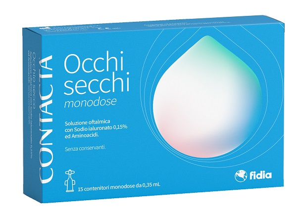 CONTACTA OCCHI SECCHI MONODOSE 15 CONTENITORI MONODOSE DA 0,35 ML - Farmapre