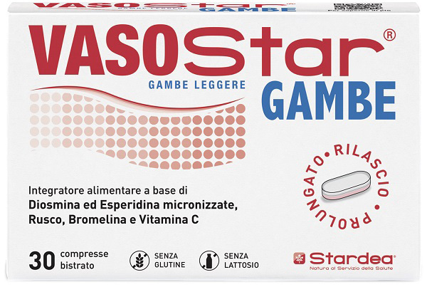 VASOSTAR GAMBE 30 COMPRESSE BISTRATO SENZA GLUTINE SENZA LATTOSIO - Farmapre
