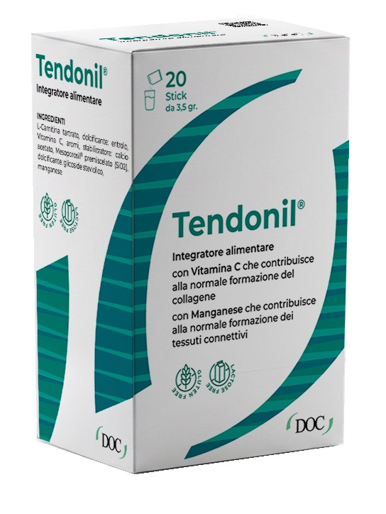 TENDONIL 20 STICK DA 3,5 G CON EDULCORANTI SENZA GLUTINE SENZA LATTOSIO - Farmapre