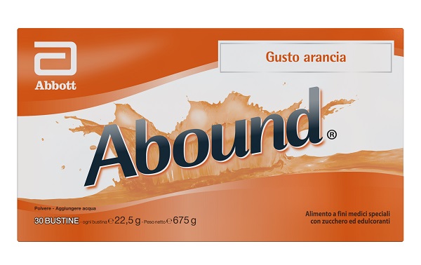 ABOUND ARANCIA 30 BUSTINE DA 22,5 G CON ZUCCHERO ED EDULCORANTI SENZA GLUTINE - Farmapre
